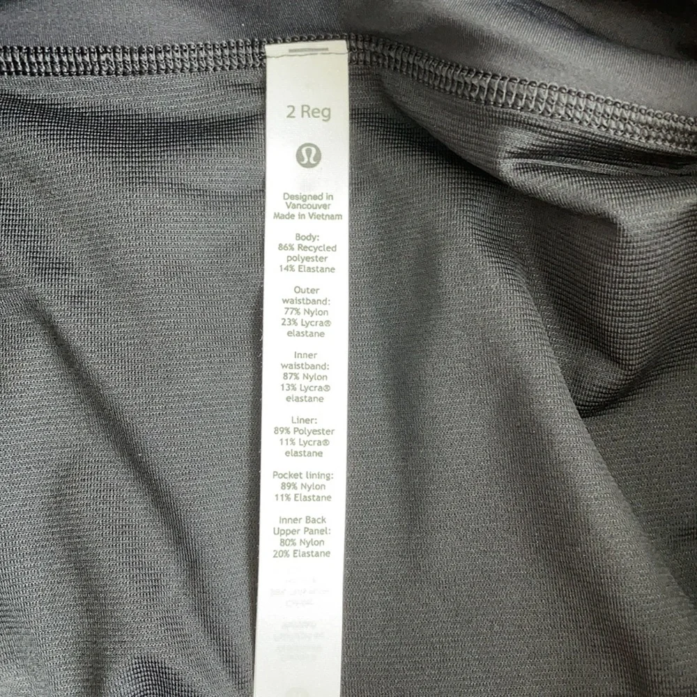 NWT Lululemon Black Speed Up Short 2.5" Lined Size 2 - Picture 5 of 10